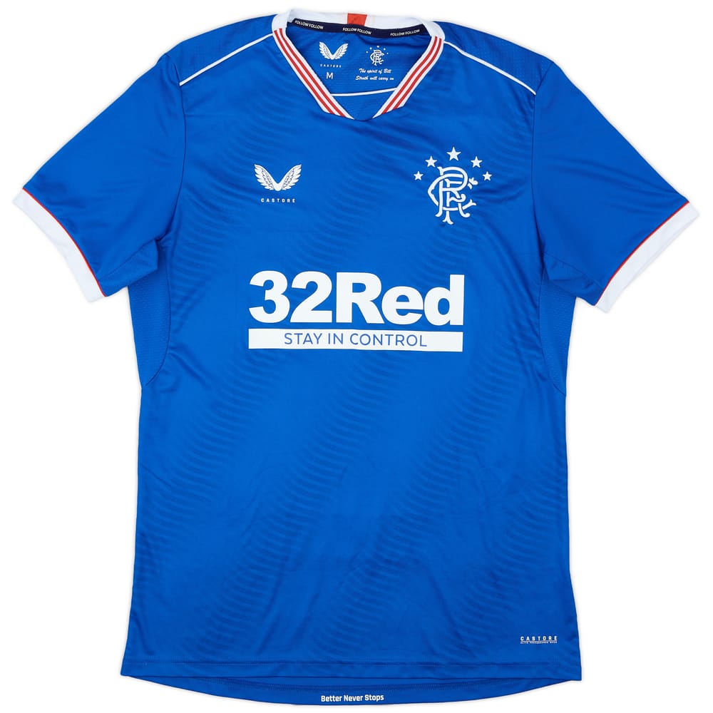 2020-21 Rangers Home Shirt - 9/10 - (M)