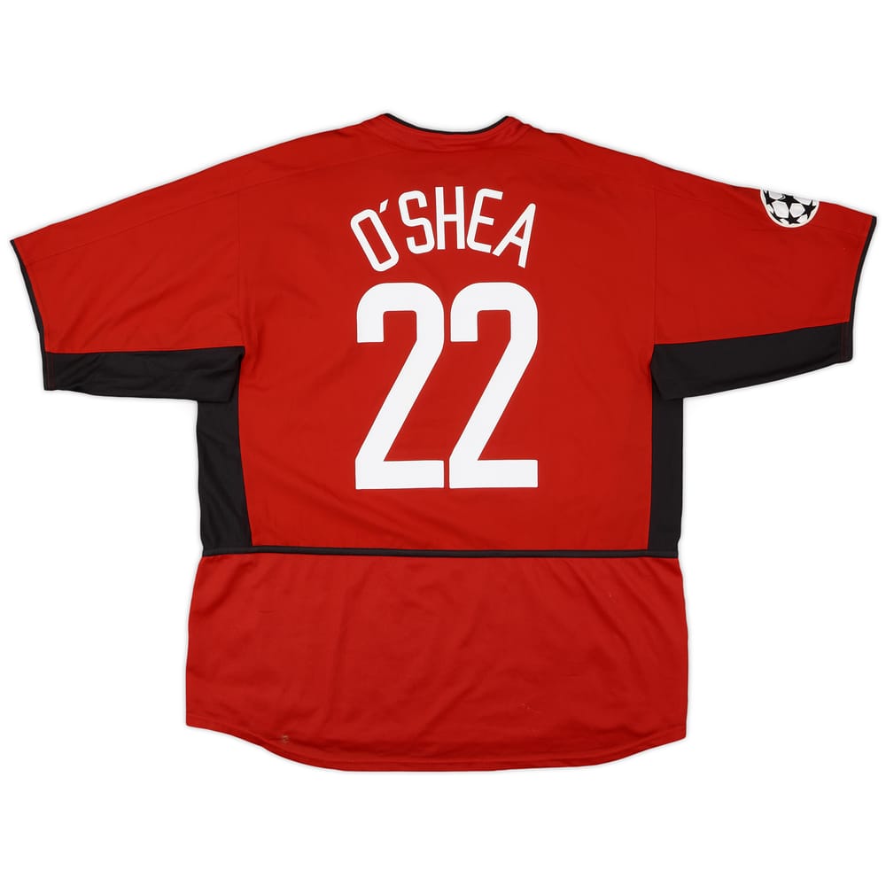 2002-04 Manchester United Home Shirt O'Shea #22 - 8/10 - (XL)