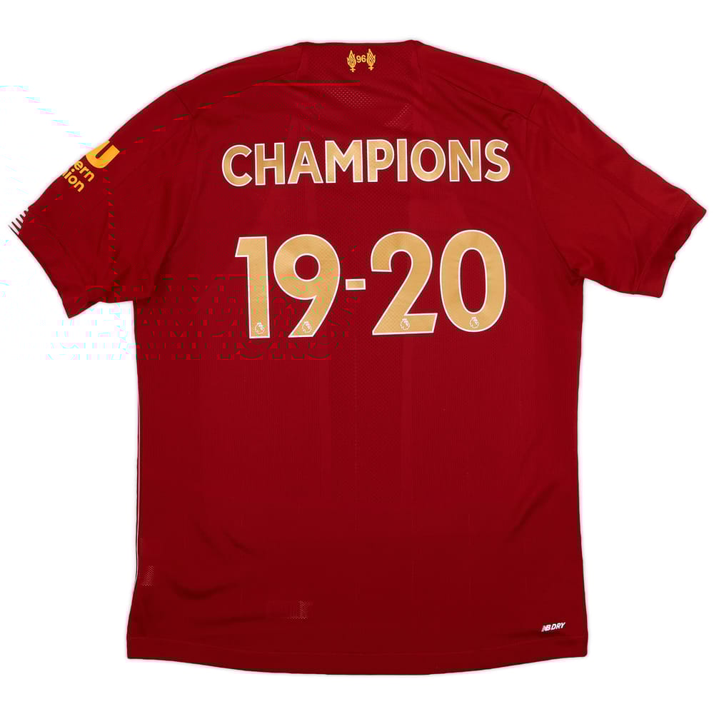 2019-20 Liverpool Home Shirt Champions #19-20 - 9/10 - (M)