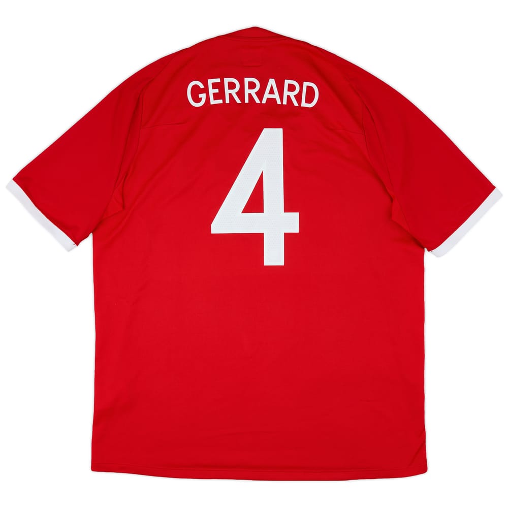 2010-11 England Away Shirt Gerrard #4 - 9/10 - (XXL)