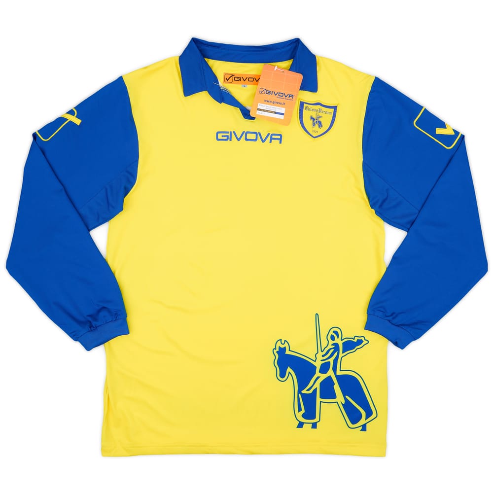 2014-15 Chievo Verona Home L/S Shirt (L)