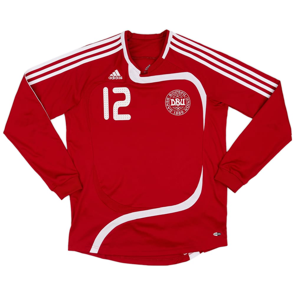 2007-08 Denmark Women's Home L/S Shirt #12 - 8/10 - (Women's M)