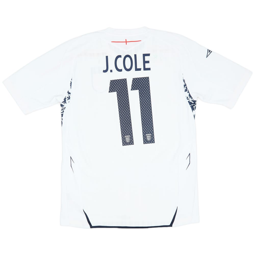 2007-09 England Home Shirt J.Cole #11 - 7/10 - (M)