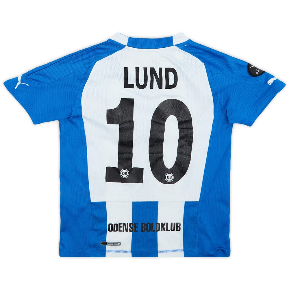 2010-11 Odense Home Shirt Lund #10 - 8/10 - (S.Boys)