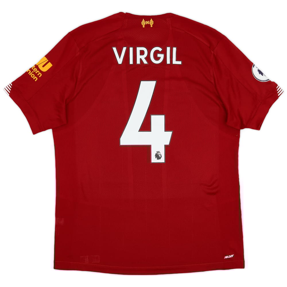 2019-20 Liverpool Home Shirt Virgil #4 - 9/10 - (M)