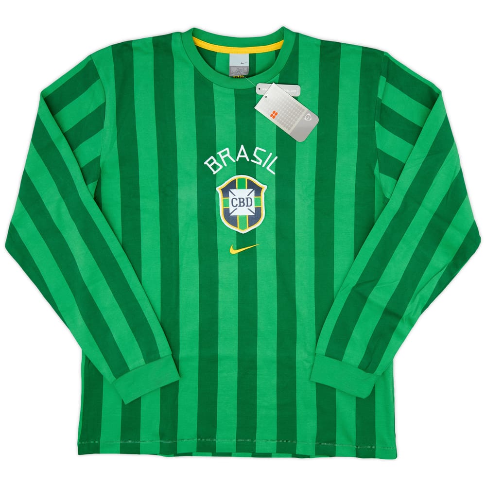 2005-06 Brazil Nike Retro Leisure L/S Tee (XL)