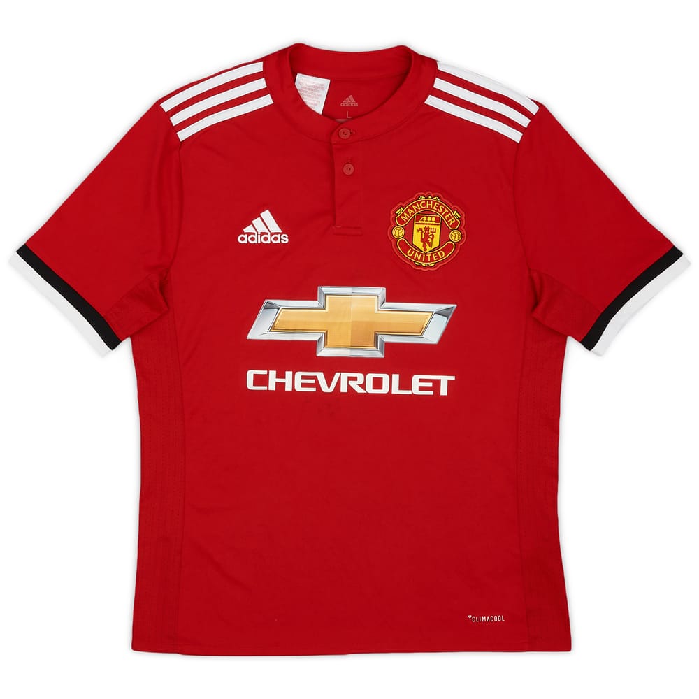 2017-18 Manchester United Home Shirt - 8/10 - (L.Boys)