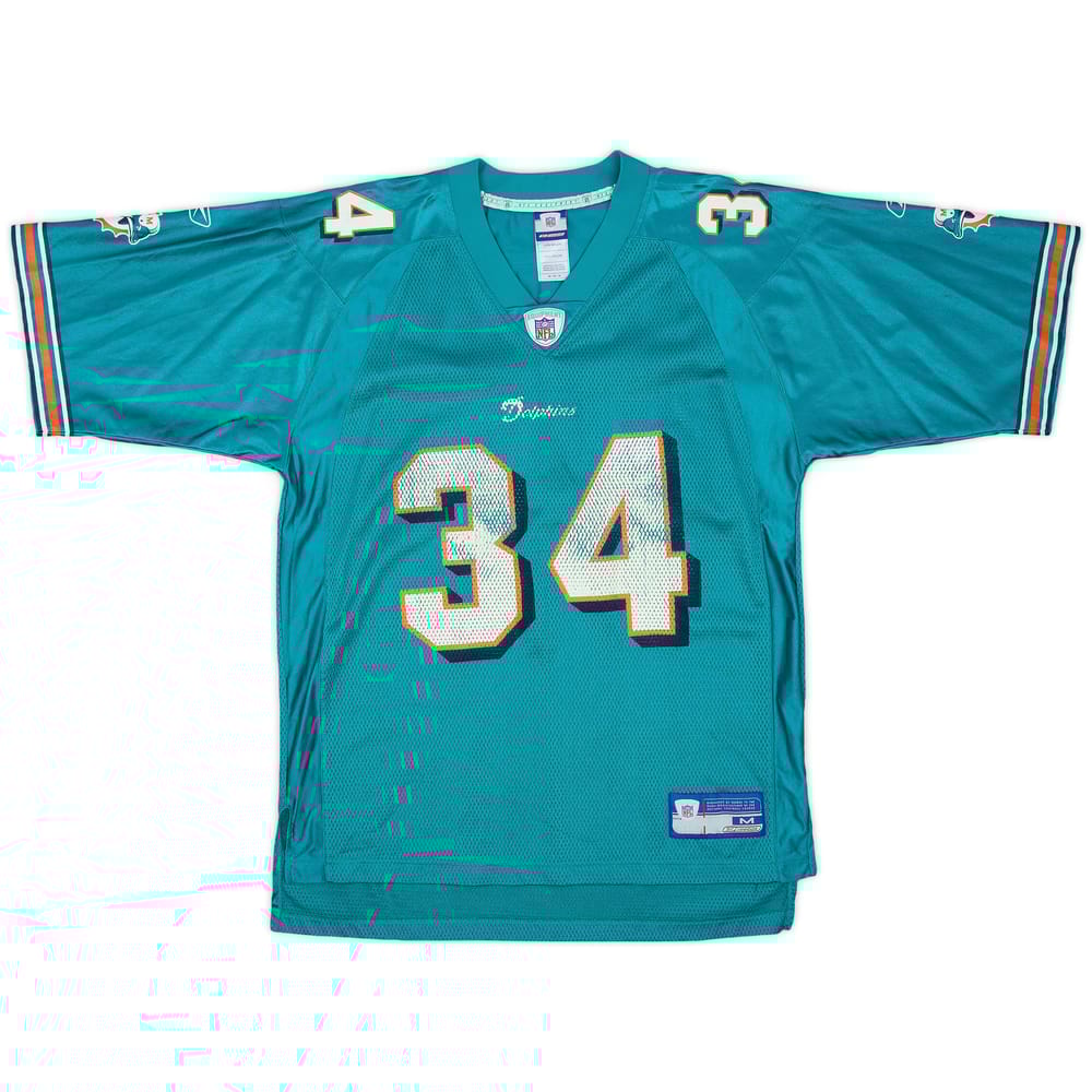 2002-03 Miami Dolphins R.Williams #34 Reebok On Field Home Jersey - 6/10 - (M)