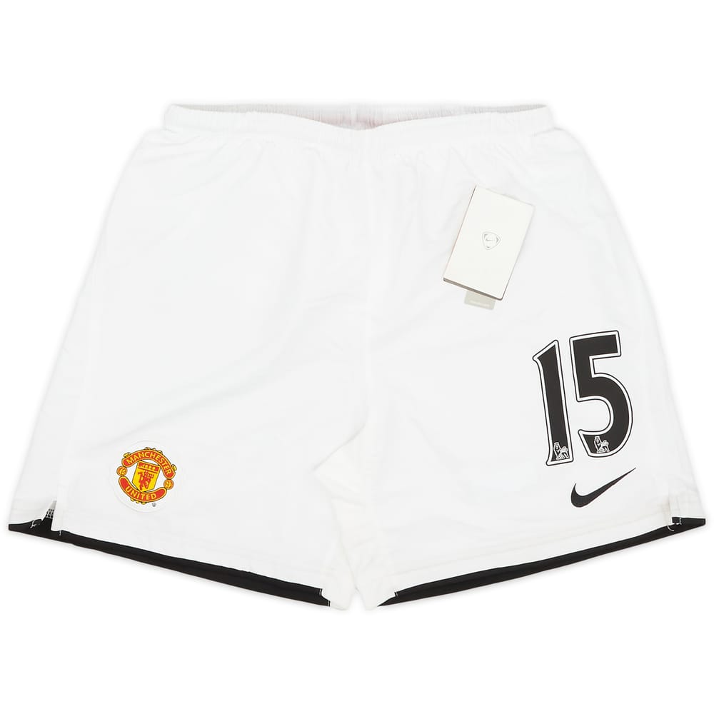 2007-09 Manchester United Home Shorts #15 (Vidic) (L.Boys)