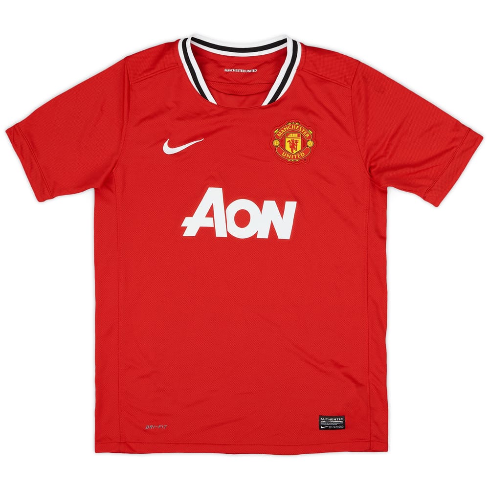 2011-12 Manchester United Home Shirt - 8/10 - (L.Boys)