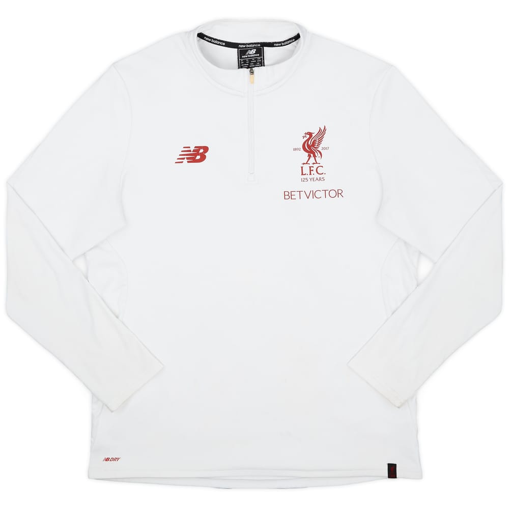 2017-18 Liverpool New Balance 1/4 Zip Drill Top - 8/10 - (XL)
