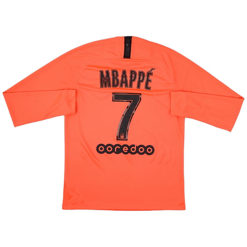 2019-20 Paris Saint-Germain Away L/S Shirt Mbappe #7 - 7/10 - (M)