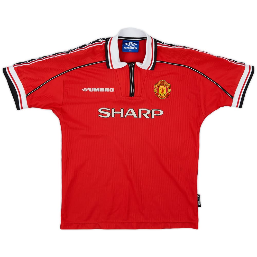 1998-00 Manchester United Home Shirt - 7/10 - (L.Boys)