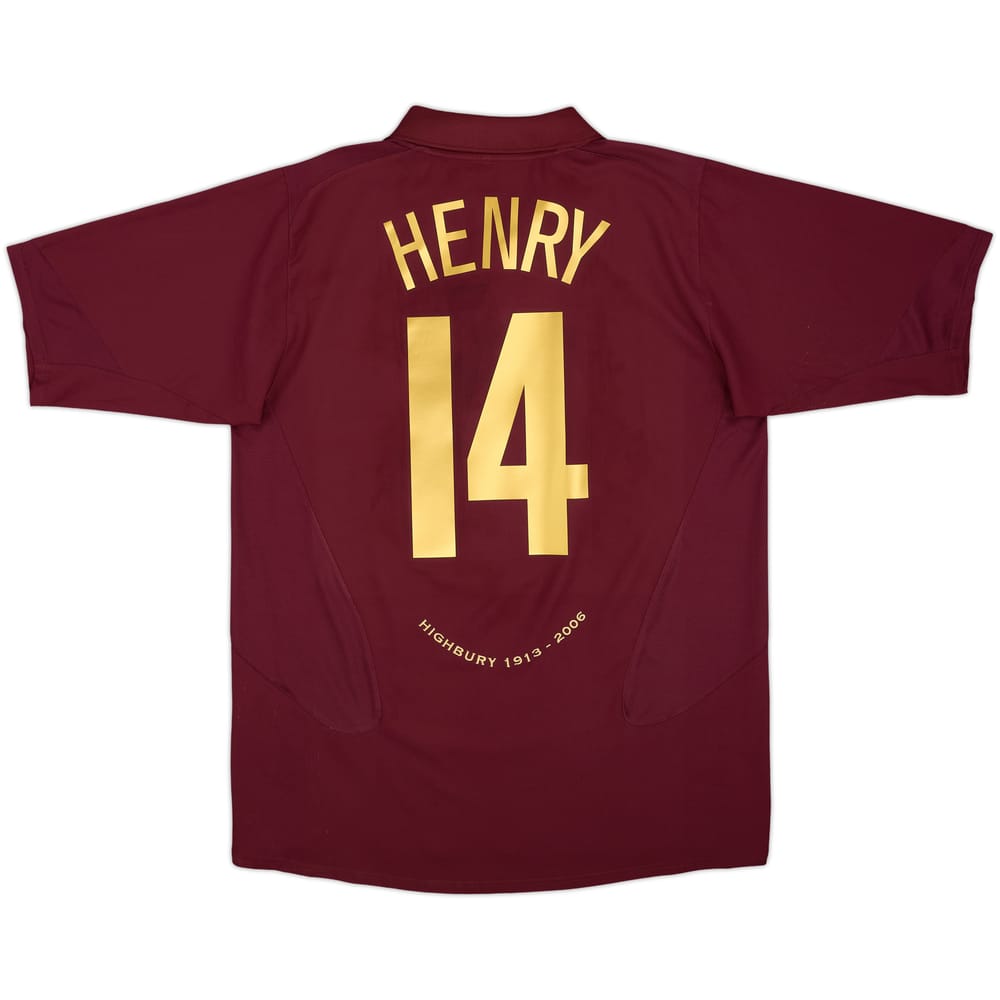 2005-06 Arsenal Home Shirt Henry #14 - 8/10 - (L)