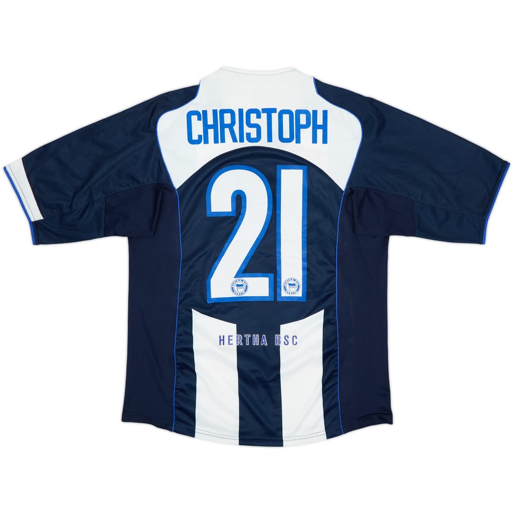 2004-05 Hertha Berlin Home Shirt Christoph #21 - 7/10 - (L)