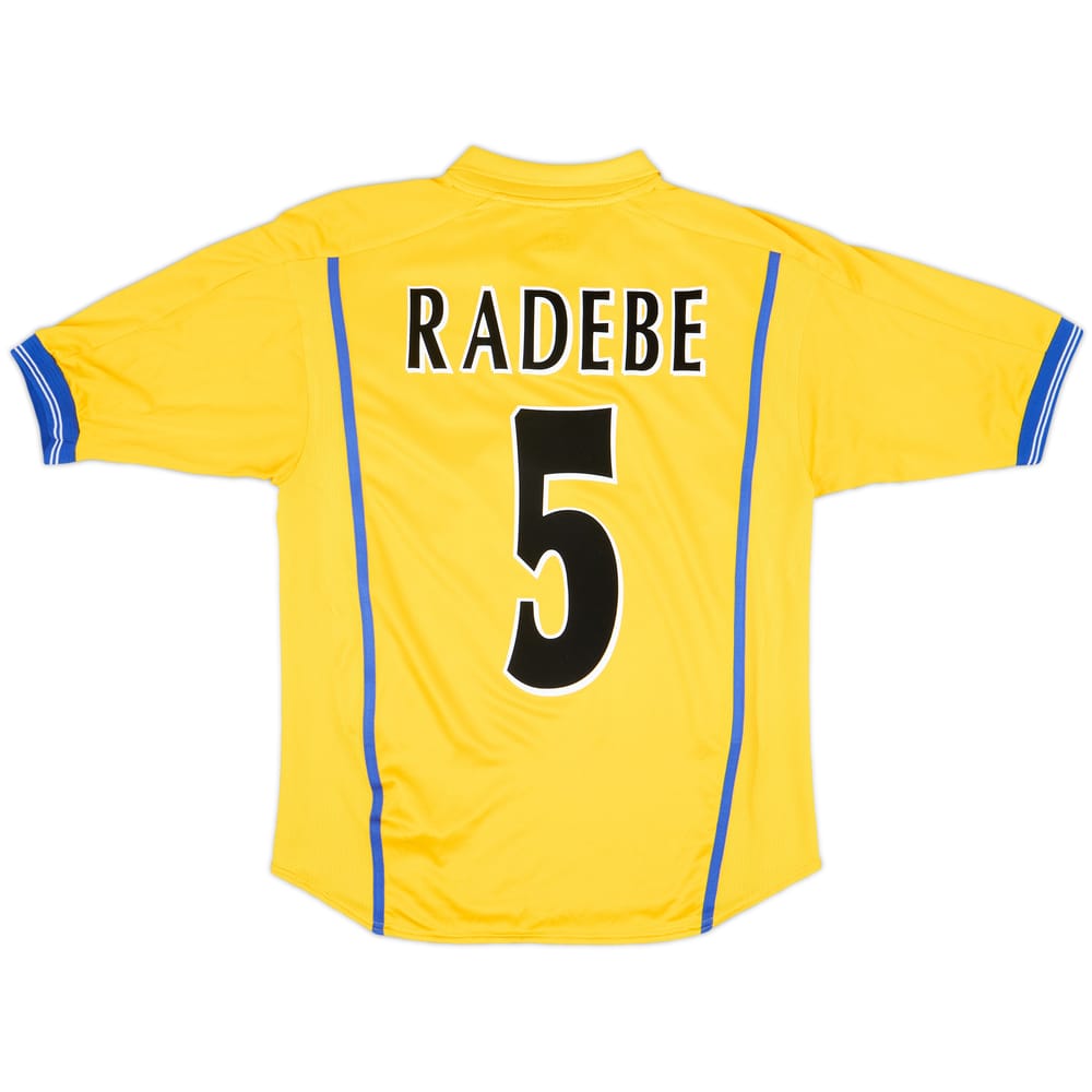 2000-02 Leeds United Away Shirt Radebe #5 - 8/10 - (XL.Boys)