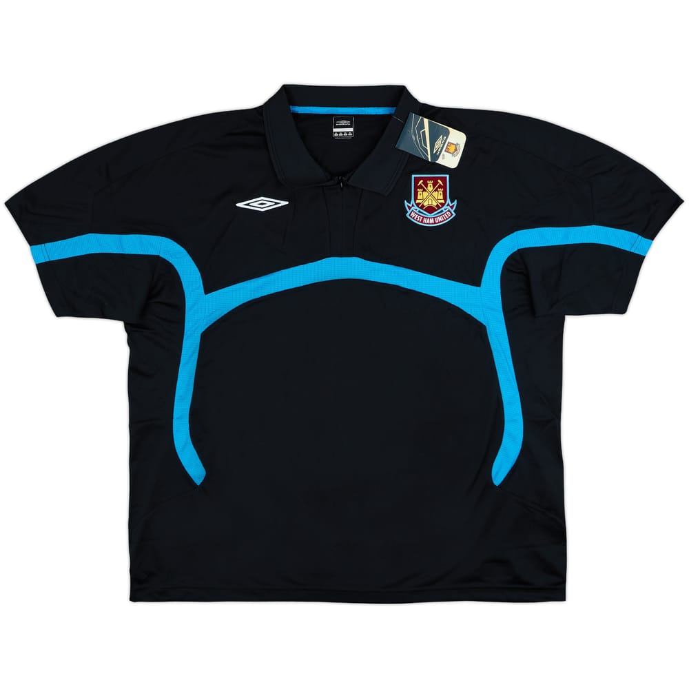 2009-10 West Ham Umbro 1/4 Zip Polo Shirt (3XL)
