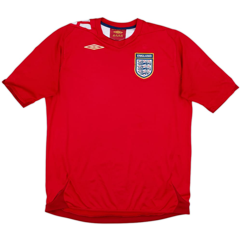 2006-08 England Away Shirt - 4/10 - (XL.Boys)