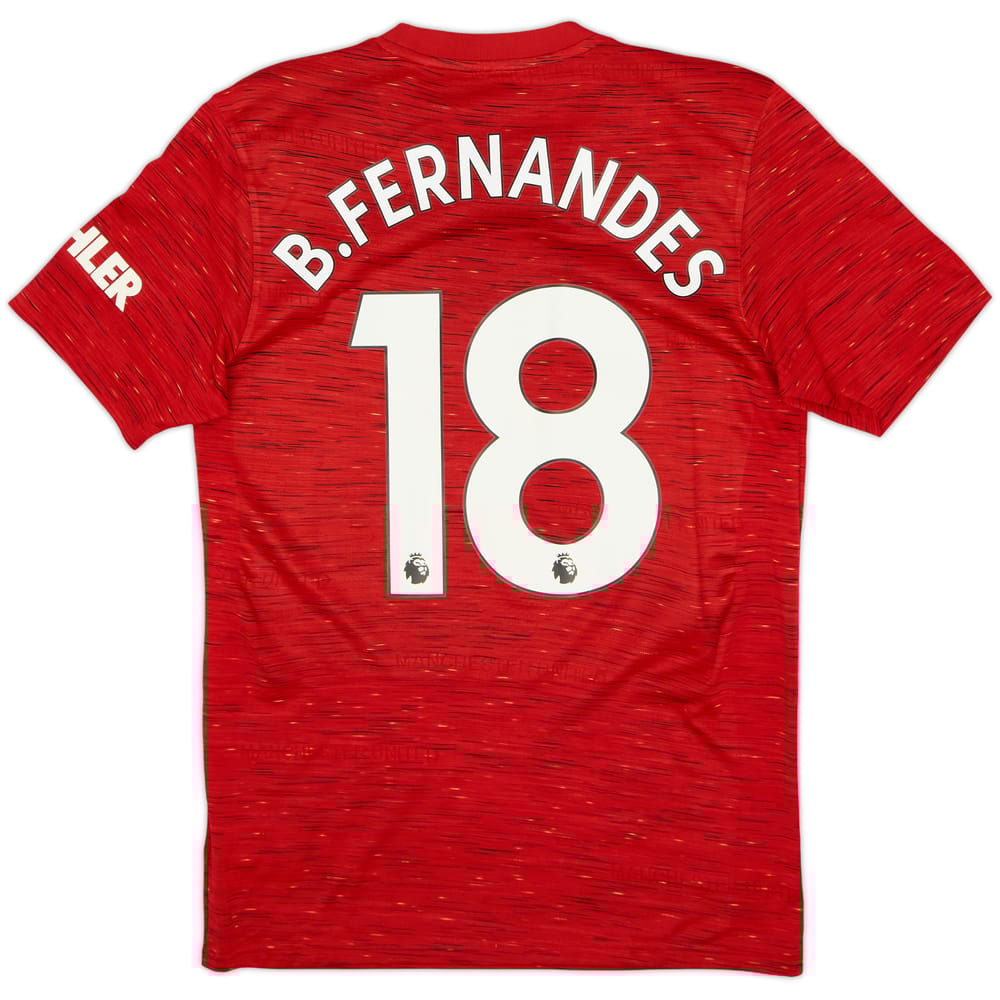 2020-21 Manchester United Home Shirt B.Fernandes #18 - 6/10 - (S)