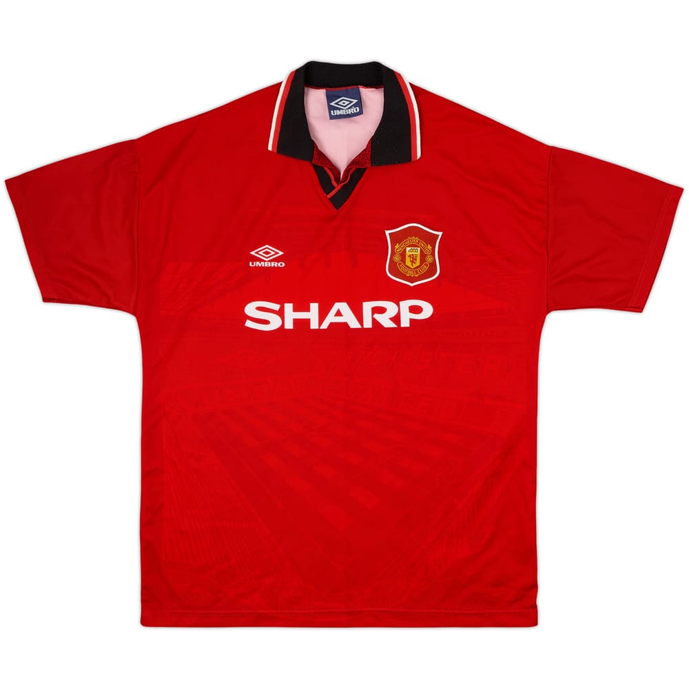 1994-96 Manchester United Home Shirt - 9/10 - (XL)