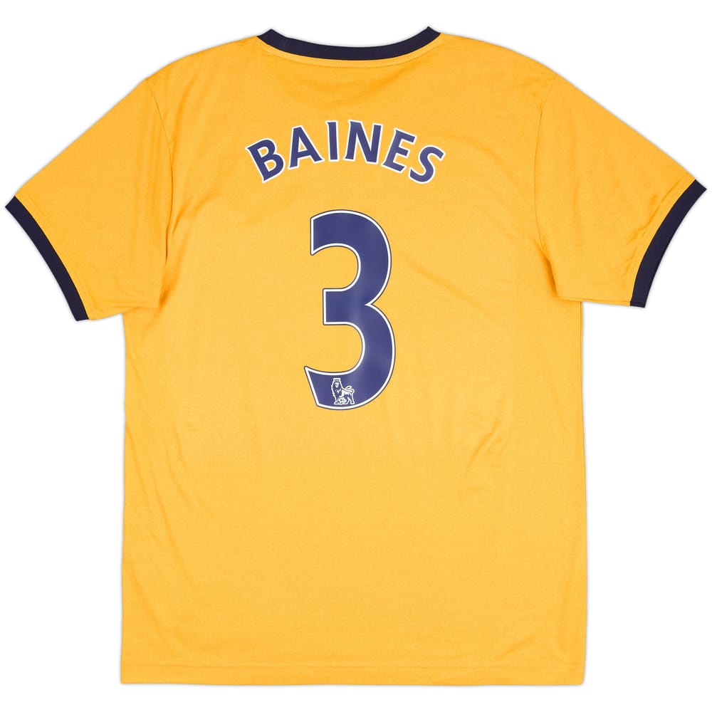 2011-12 Everton Away Shirt Baines #3 - 9/10 - (M)