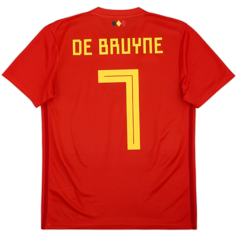 2018-19 Belgium Home Shirt De Bruyne #7 - 8/10 - (S)