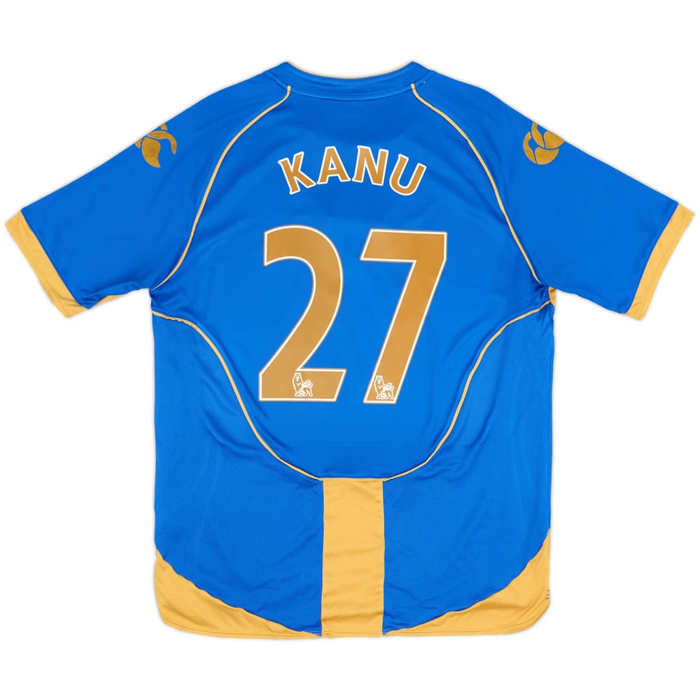 2008-09 Portsmouth Home Shirt Kanu #27 - 6/10 - (L)