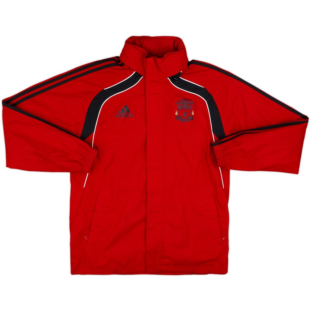 2010-11 Liverpool adidas Hooded Track Jacket - 7/10 - (S)