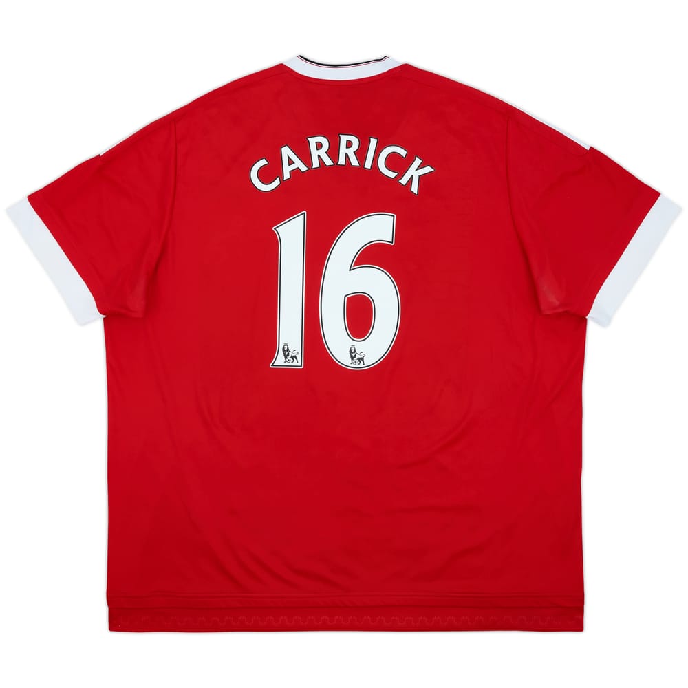 2015-16 Manchester United Home Shirt Carrick #16 - 6/10 - (3XL)