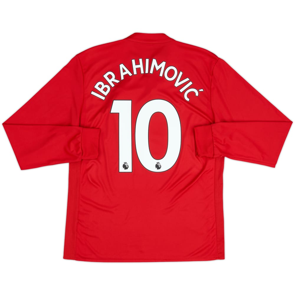 2017-18 Manchester United Home Shirt Ibrahimovic #10 - 6/10 - (M)