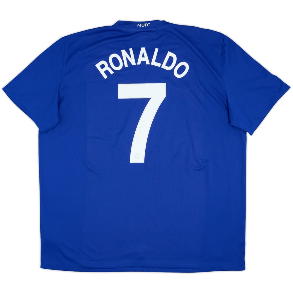 Camiseta de la tercera equipación del Manchester United 2008-09 Ronaldo #7 - 8/10 - (3XL)