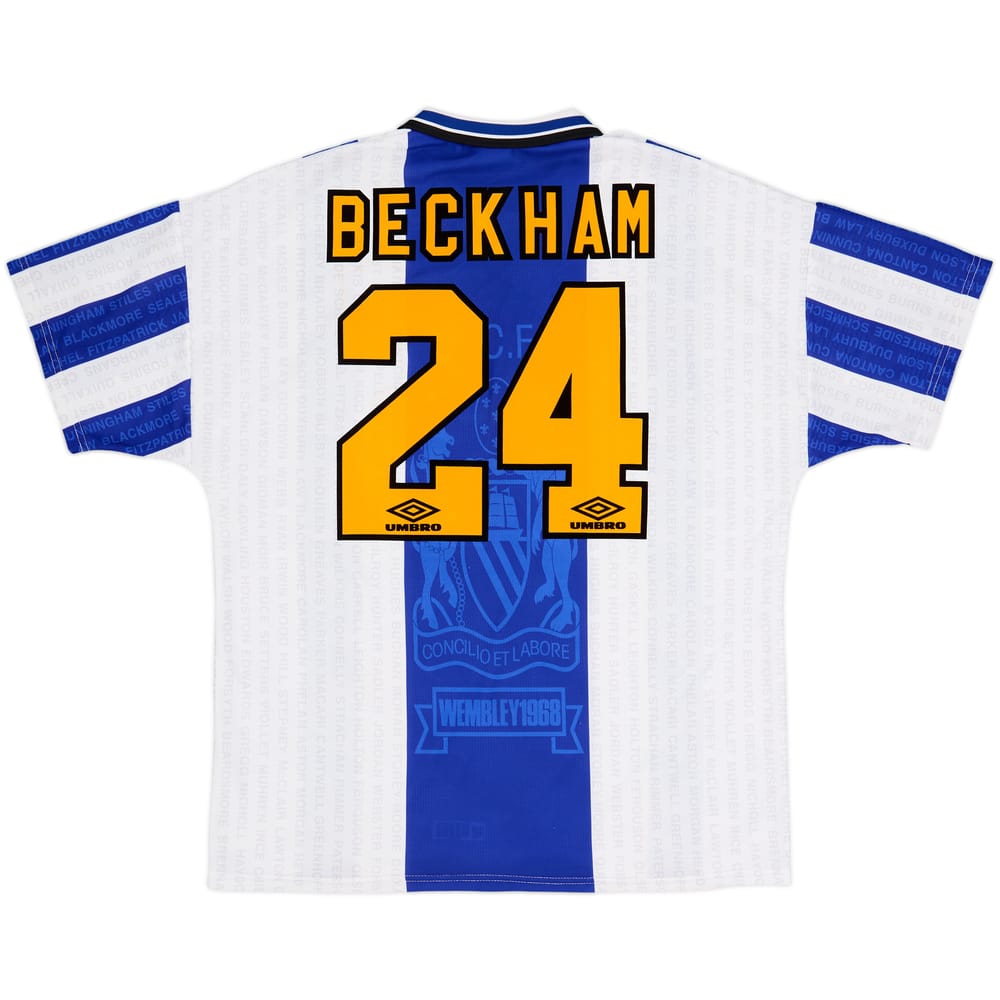 1994-96 Manchester United Third Shirt Beckham #24 - 9/10 - (XL)