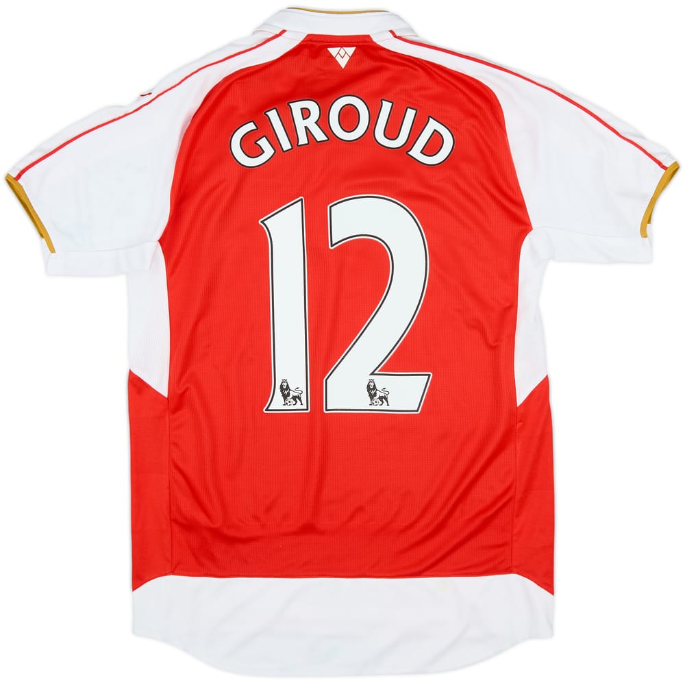 2015-16 Arsenal Home Shirt Giroud #12 - 5/10 - (S)