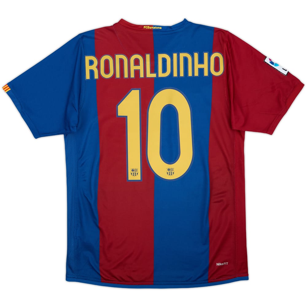 2006-07 Barcelona Camiseta Titular Ronaldinho #10 - 9/10 - (S)