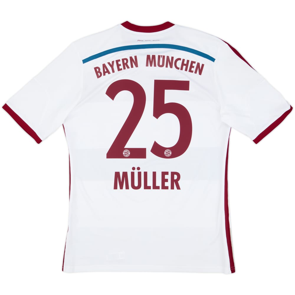 2014-15 Bayern Munich Away Shirt Muller #25 - 7/10 - (M)