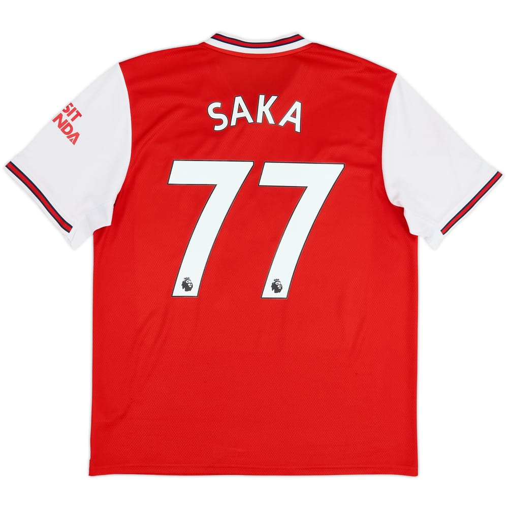 2019-20 Arsenal Home Shirt Saka #77 - 5/10 - (L)