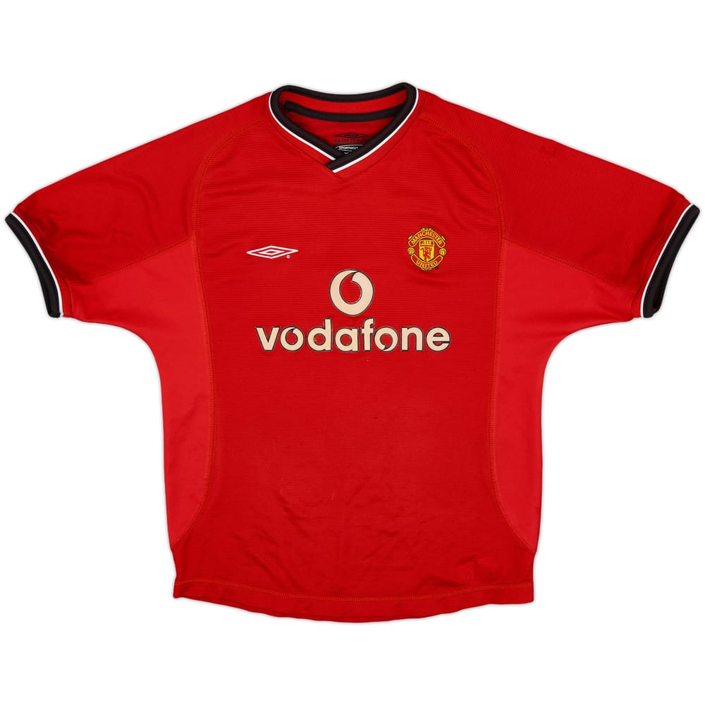 2000-02 Manchester United Home Shirt - 4/10 - (M.Boys)