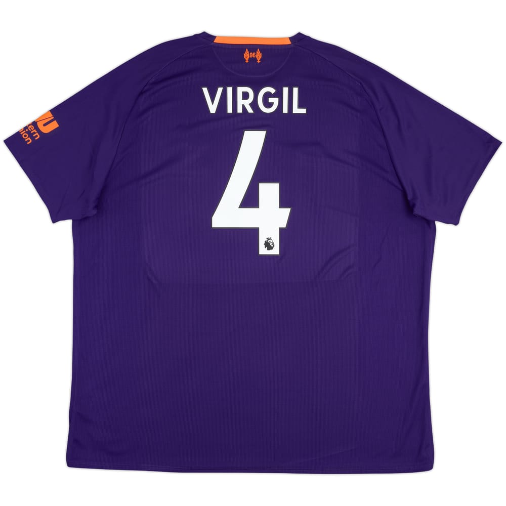 2018-19 Liverpool Away Shirt Virgil #4 - 8/10 - (XXL)