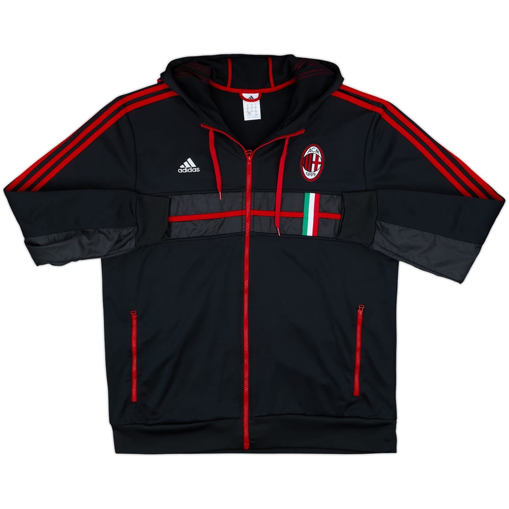 2012-13 AC Milan adidas Hooded Track Jacket - 8/10 - (XL)