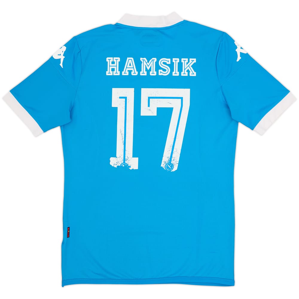 2015-16 Napoli Authentic Home Shirt Hamsik #17 - 4/10 - (L)