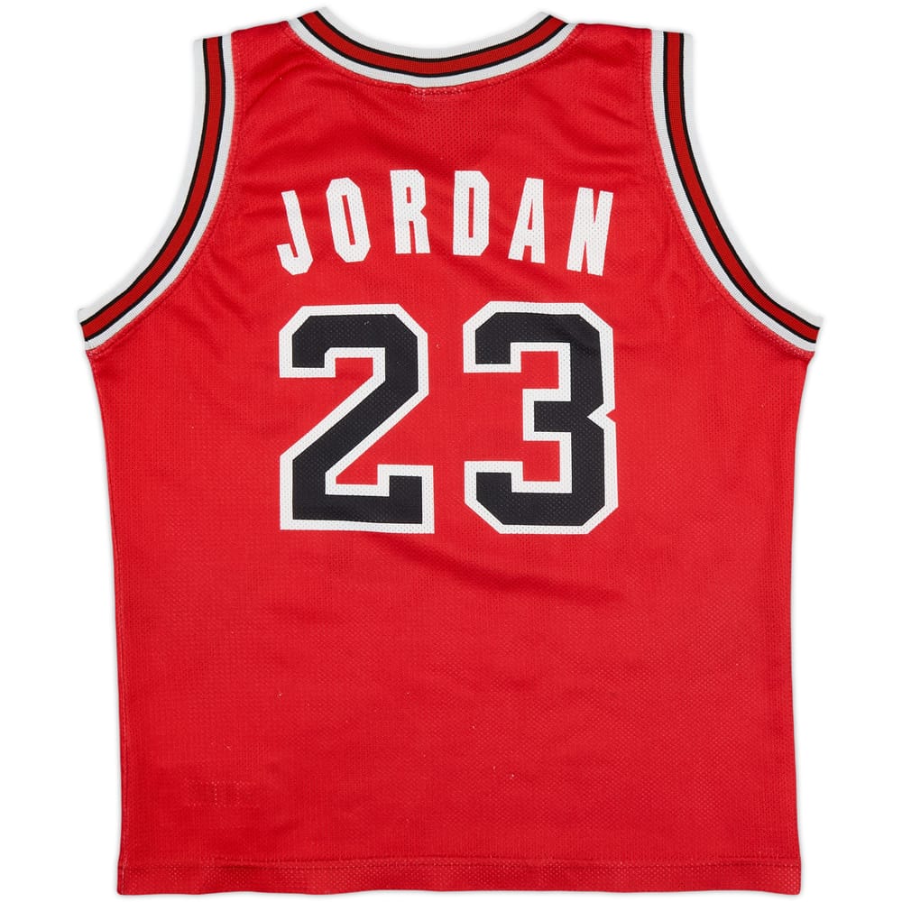1991-98 Chicago Bulls Jordan #23 Champion Away Jersey - 7/10 - (L.Boys)