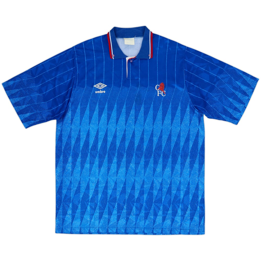 1989-91 Chelsea Home Shirt - 8/10 - (L)