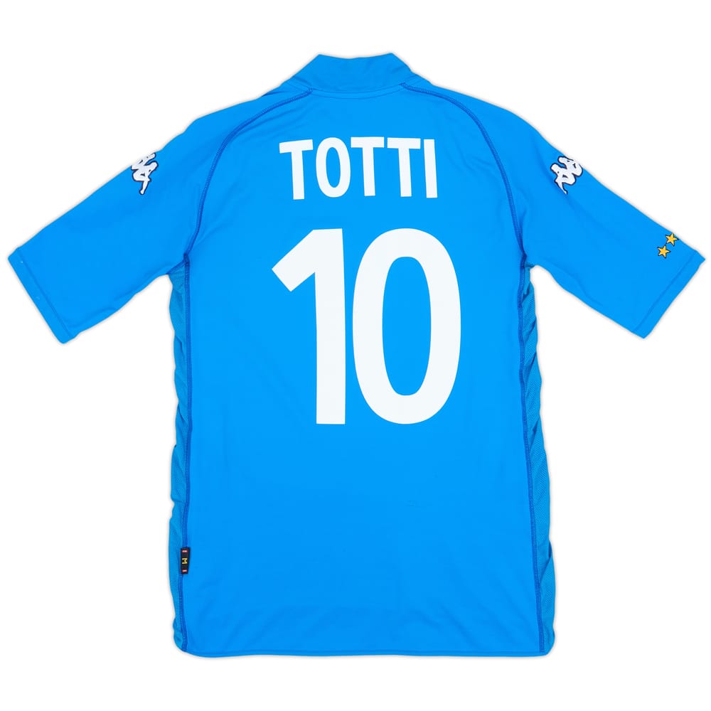 2002 Italy Home Shirt Totti #10 - 6/10 - (M)