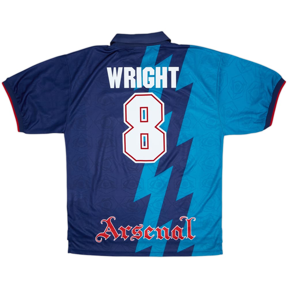 1995-96 Arsenal Away Shirt Wright #8 - 9/10 - (XL)