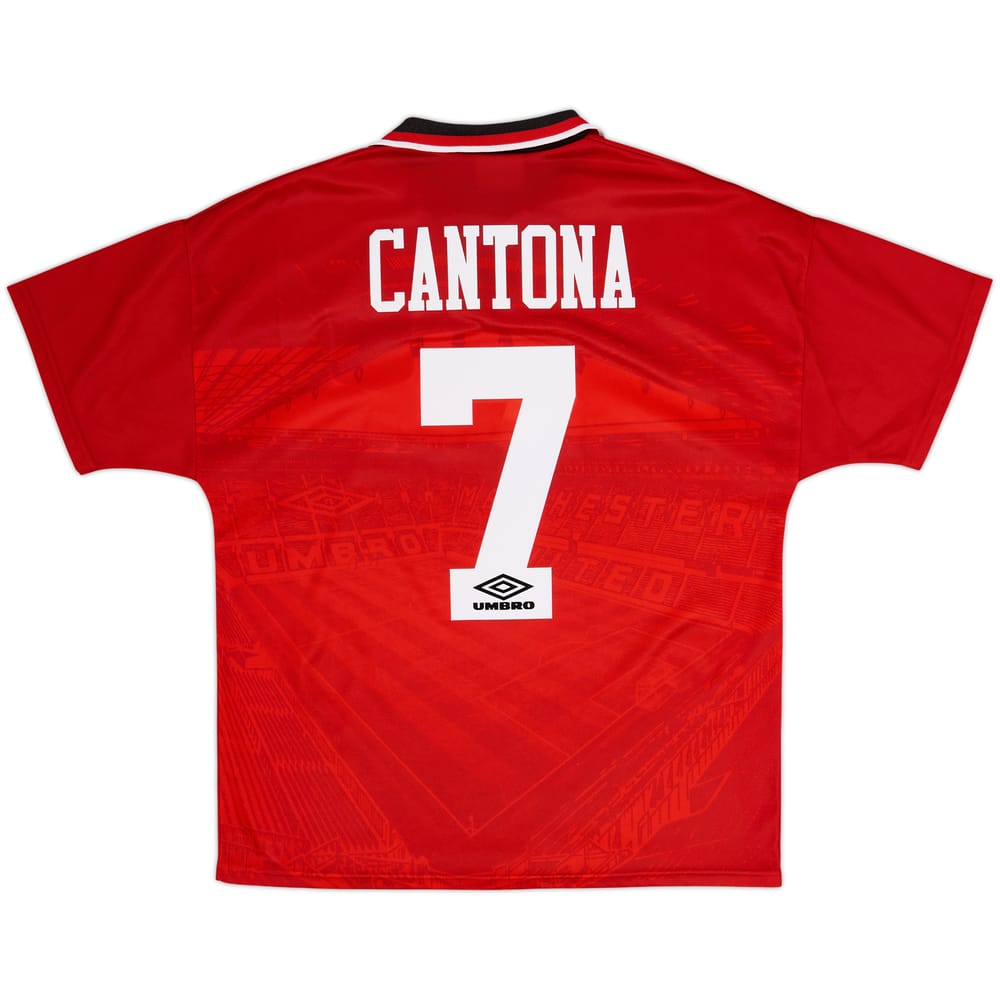 1994-96 Manchester United Home Shirt Cantona #7 - 8/10 - (M)