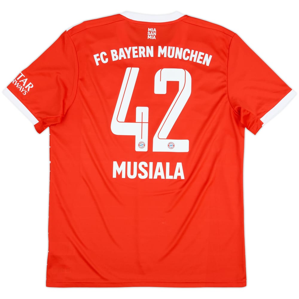 2022-23 Bayern Munich Home Shirt Musiala #42 - 8/10 - (L)