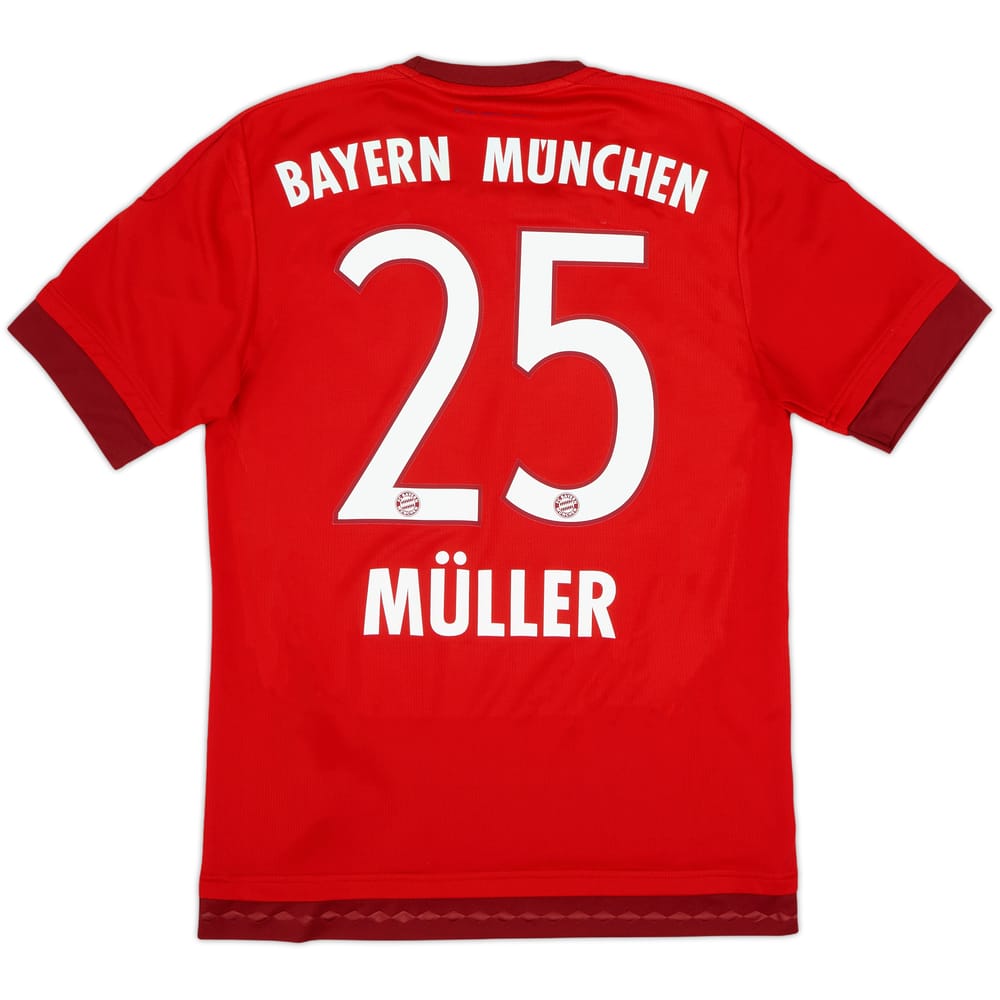 2015-16 Bayern Munich Home Shirt Muller #25