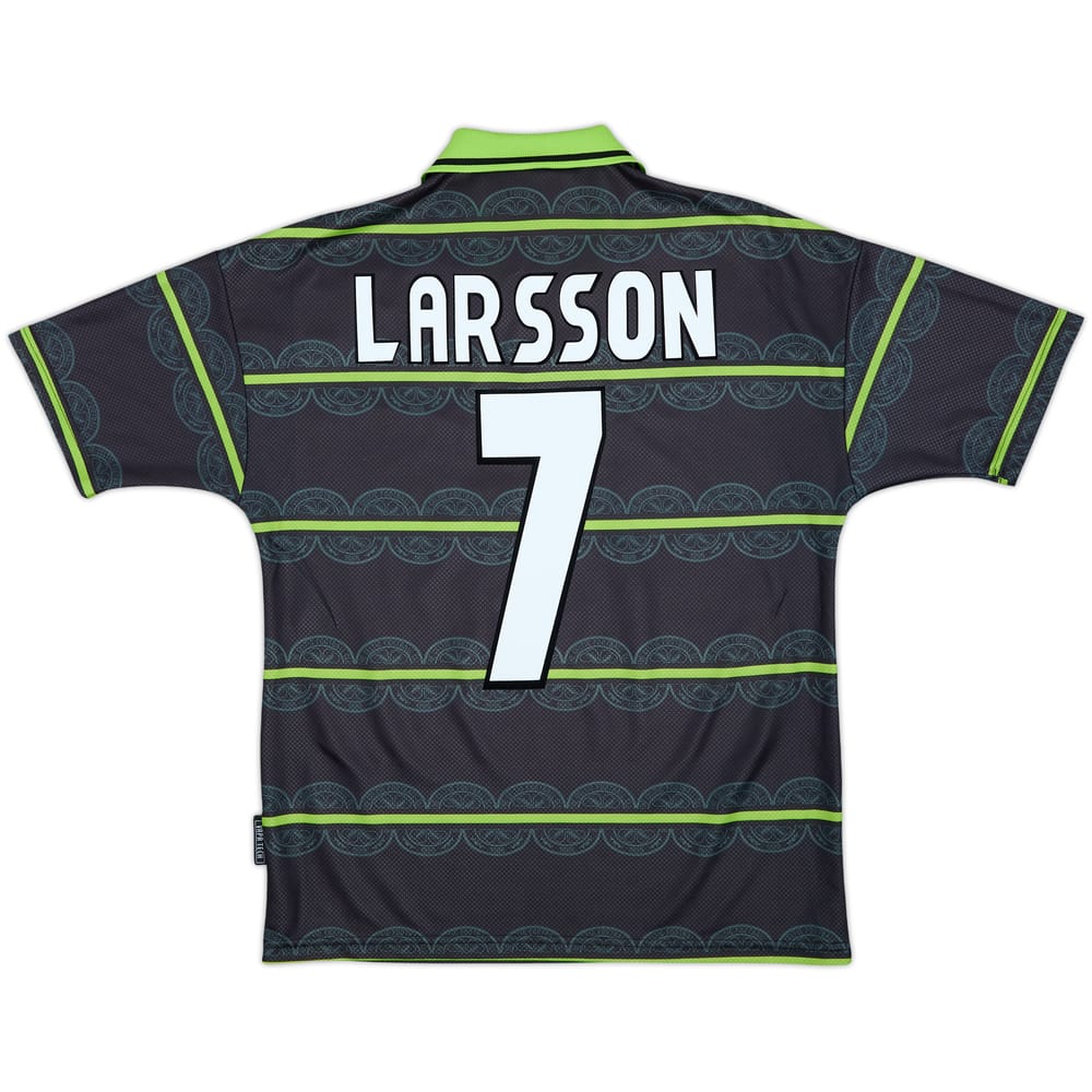 1998-99 Celtic Away Shirt Larsson #7 - 8/10 - (Y)