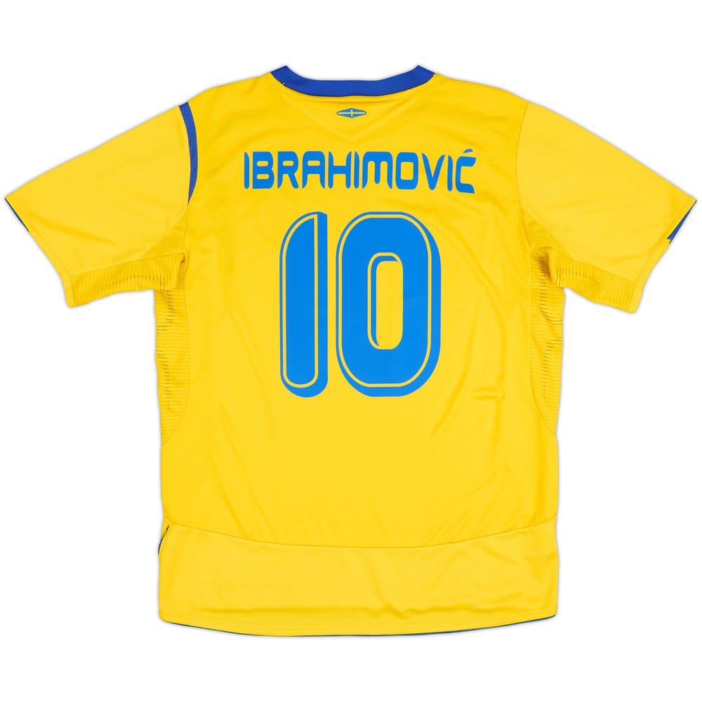 2005-06 Sweden Home Shirt Ibrahimovic #10 - 9/10 - (L)