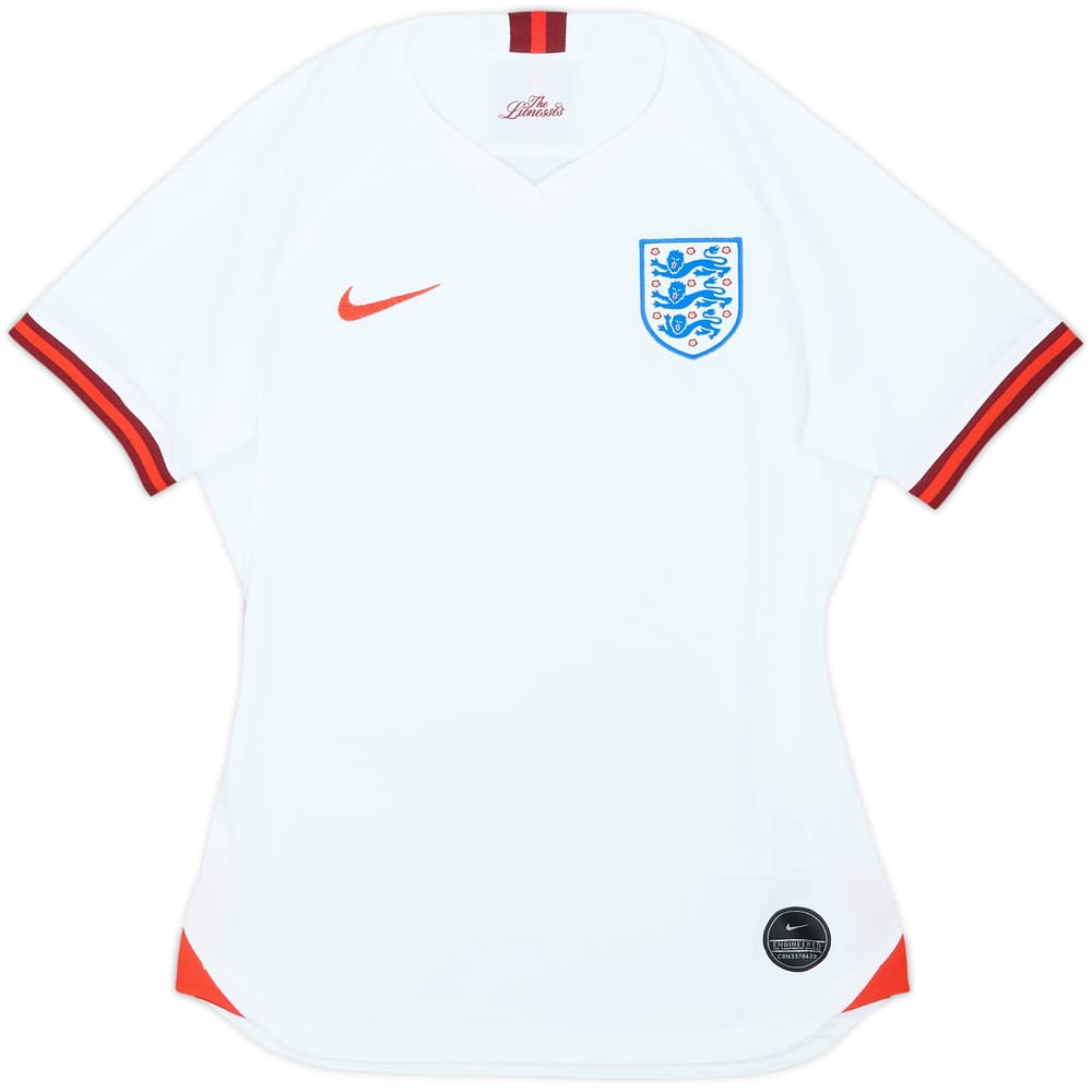 2019 England Lionesses Home Shirt - 8/10 - (Women's S)